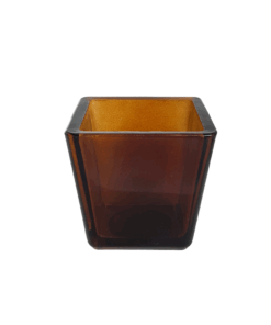 Amber Votive Glass Jar