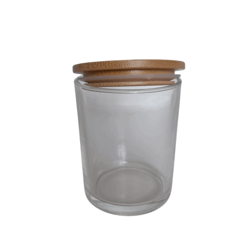 Glass Jar with Wooden Seal Lid - 150ml - Image 2